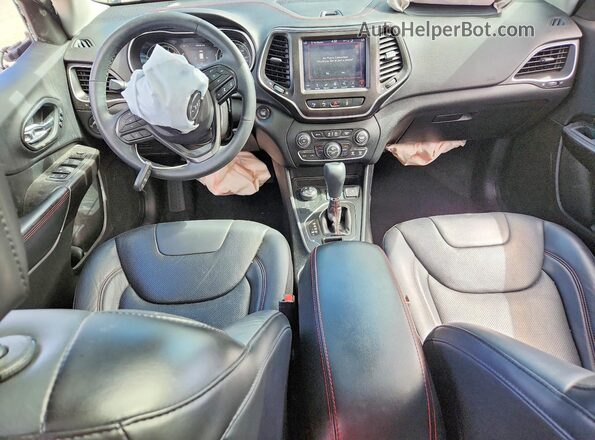 1C4PJMBXXKD379064 2019 JEEP CHEROKEE Blue Вид панелі приладів