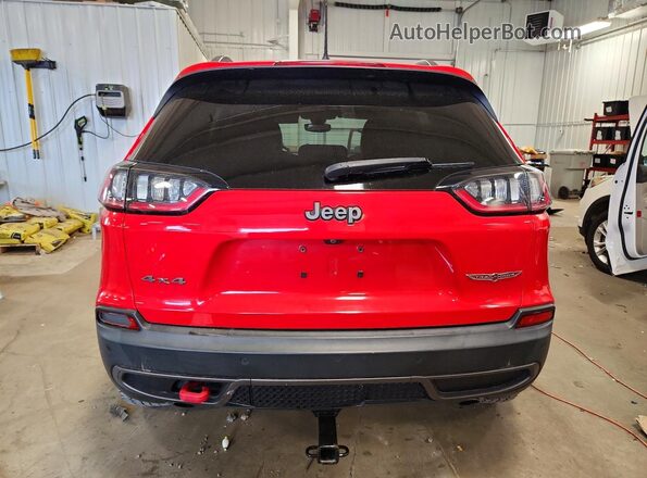 1C4PJMBXXKD395474 2019 JEEP CHEROKEE Красный Вид сзади
