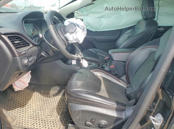 1C4PJMBXXND509042 2022 JEEP CHEROKEE Black Widok wnętrza z przodu