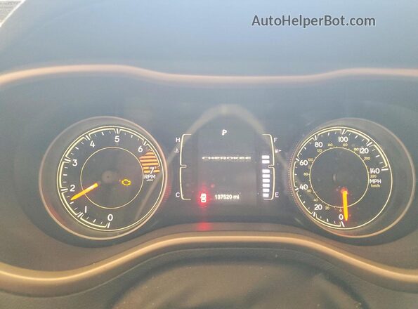 1C4PJMCB0JD603444 2018 JEEP CHEROKEE Red Սարքավորումների վահանակի տեսք