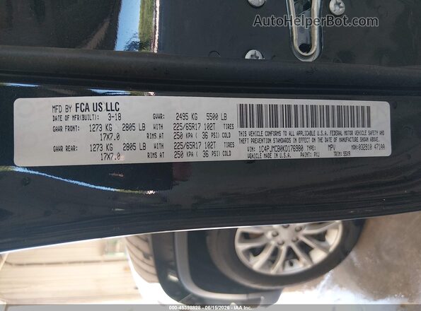 1C4PJMCB0KD176980 2019 JEEP CHEROKEE Black Widok komory silnika