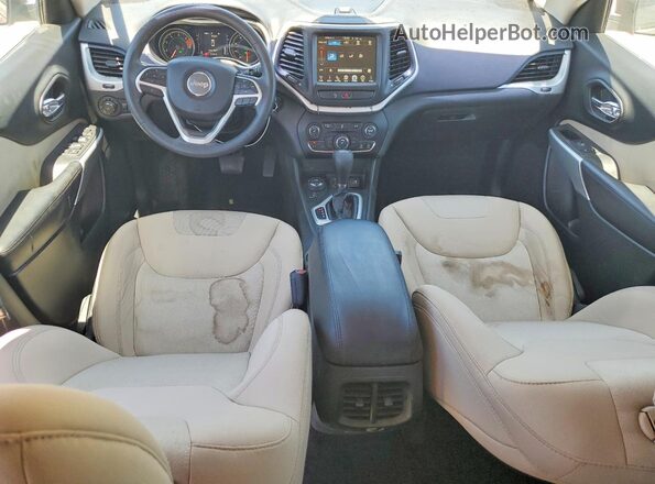 1C4PJMCB2JD609567 2018 JEEP CHEROKEE Burgundy Front interior view