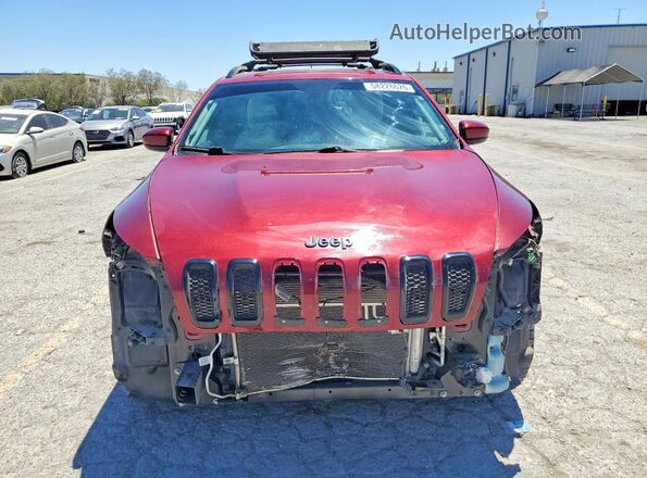 1C4PJMCB2JD609567 2018 JEEP CHEROKEE Burgundy Front view