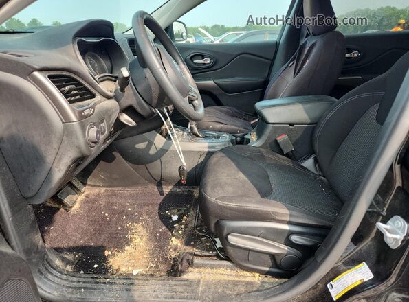 1C4PJMCB2KD252988 2019 JEEP CHEROKEE Black Front interior view