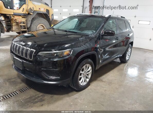 1C4PJMCB2MD242755 2021 JEEP CHEROKEE Black Առջևի ձախ երեք քառորդ տեսարան
