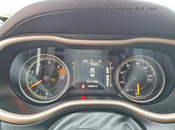 1C4PJMCB3HW608703 2017 JEEP CHEROKEE Red ხელსაწყოთა პანელის ხედი