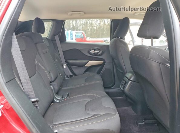 1C4PJMCB3HW608703 2017 JEEP CHEROKEE Red უკანა სავარძლების ხედი