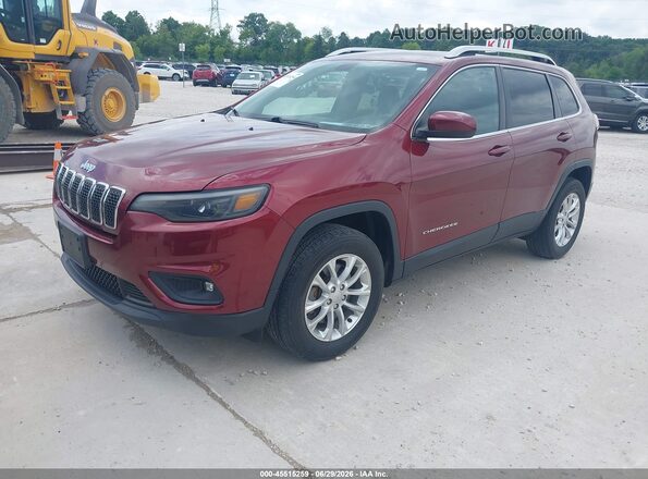 1C4PJMCB3KD343624 2019 JEEP CHEROKEE Maroon Առջևի ձախ երեք քառորդ տեսարան