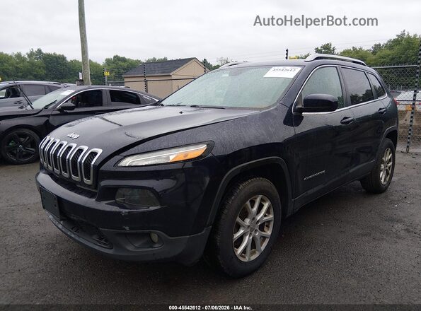1C4PJMCB4GW338198 2016 JEEP CHEROKEE Dark Blue წინა მარცხენა ხედი სამი მეოთხედიდან