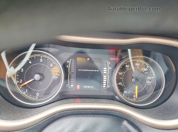 1C4PJMCB4JD578676 2018 JEEP CHEROKEE White Widok zestawu wskaźników