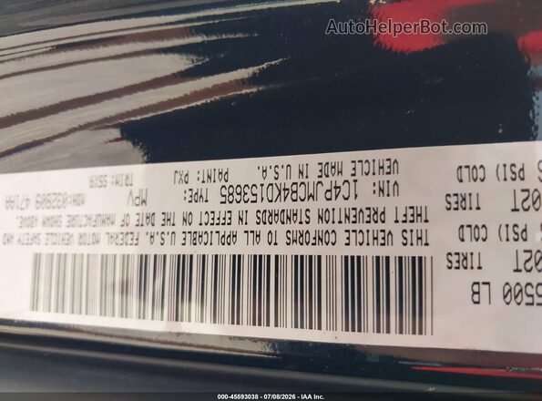 1C4PJMCB4KD153685 2019 JEEP CHEROKEE Black Vista del compartimento del motor
