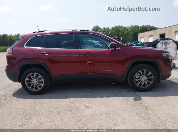 1C4PJMCB4KD343616 2019 JEEP CHEROKEE Red უკანა სალონის ხედი