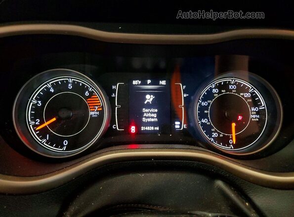 1C4PJMCB5GW175058 2016 JEEP CHEROKEE Charcoal Սարքավորումների վահանակի տեսք
