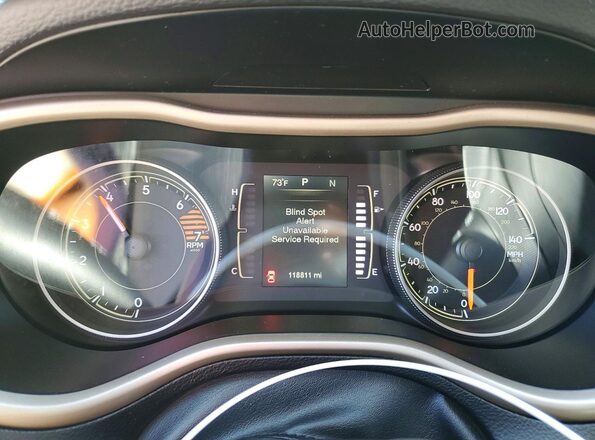 1C4PJMCB5GW218605 2016 JEEP CHEROKEE Charcoal Instrument cluster view