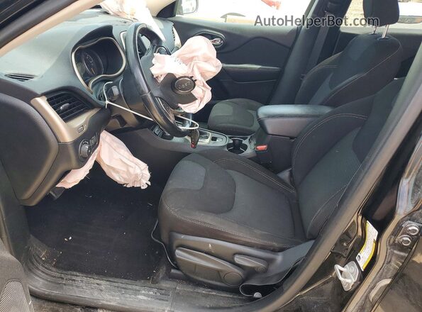 1C4PJMCB5HW544843 2017 JEEP CHEROKEE Черный Вид салона спереди