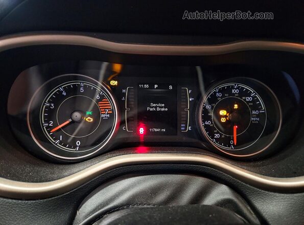 1C4PJMCB5HW574831 2017 JEEP CHEROKEE Black Instrument cluster view