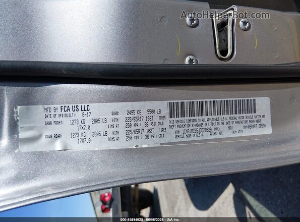 1C4PJMCB5JD528529 2018 JEEP CHEROKEE Gray ძრავის განყოფილების ხედი