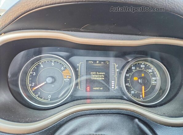 1C4PJMCB6GW241973 2016 JEEP CHEROKEE Gray Vista del cuadro de instrumentos