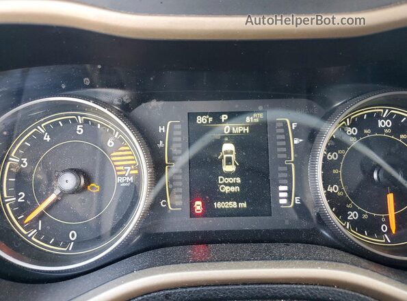 1C4PJMCB6HW595218 2017 JEEP CHEROKEE Черный Вид щитка приборов