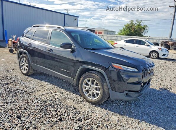 1C4PJMCB6HW595218 2017 JEEP CHEROKEE Черный Передняя правая четверть