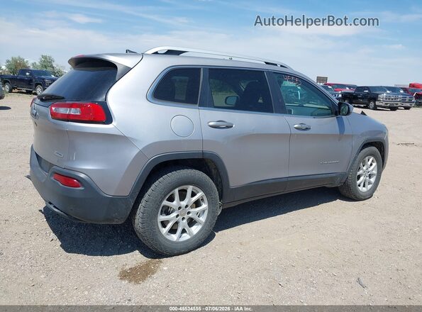 1C4PJMCB7HD213998 2017 JEEP CHEROKEE Серебряный Задняя правая четверть