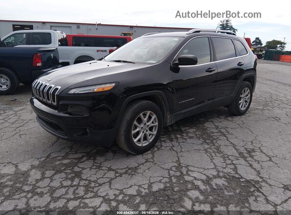 1C4PJMCB7JD528449 2018 JEEP CHEROKEE Black Vista tres cuartos delantera izquierda