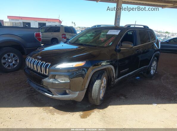 1C4PJMCB7JD528824 2018 JEEP CHEROKEE Black Առջևի ձախ երեք քառորդ տեսարան