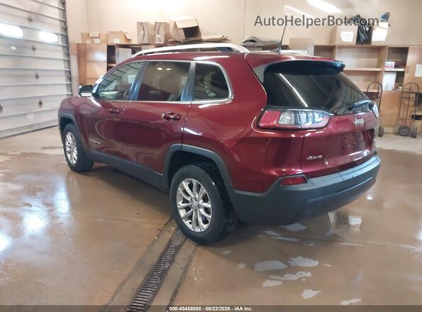 1C4PJMCB7KD343626 2019 JEEP CHEROKEE Maroon უკანა მარცხენა