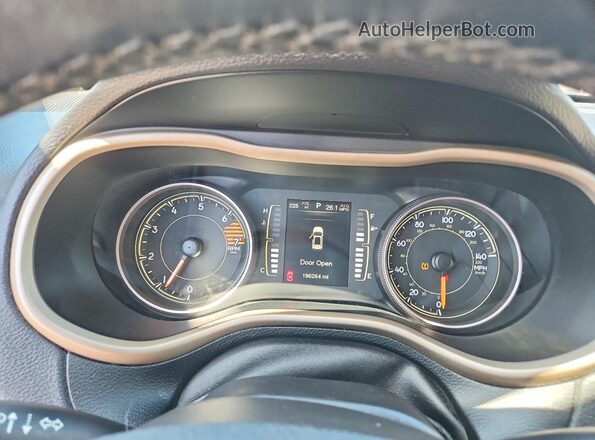1C4PJMCB8GW182568 2016 JEEP CHEROKEE Black Սարքավորումների վահանակի տեսք