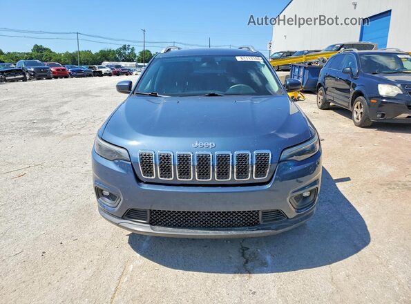 1C4PJMCB8KD450233 2019 JEEP CHEROKEE Blue Front view