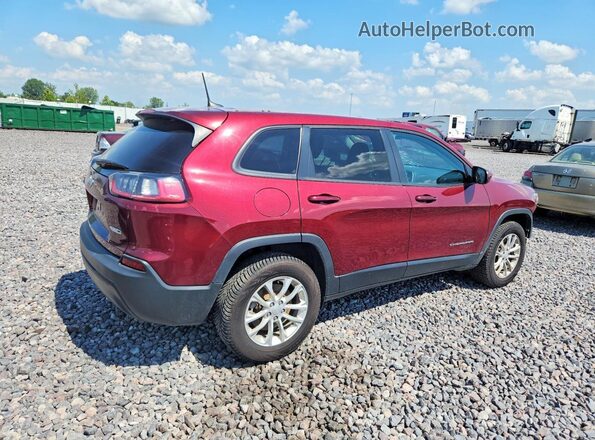 1C4PJMCB8LD555470 2020 JEEP CHEROKEE Maroon უკანა მარჯვენა