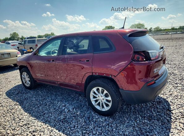 1C4PJMCB8LD555470 2020 JEEP CHEROKEE Maroon უკანა მარცხენა