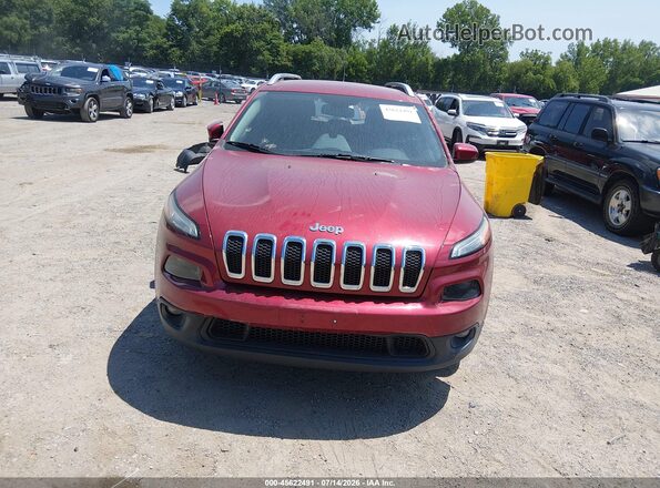 1C4PJMCB9GW162071 2016 JEEP CHEROKEE Maroon უკანა სალონის ხედი