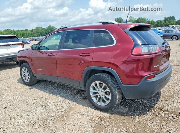 1C4PJMCB9KD213752 2019 JEEP CHEROKEE Burgundy Trasero izquierdo