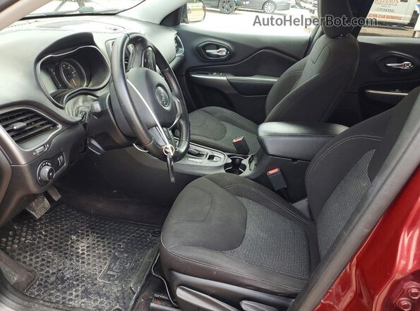 1C4PJMCB9KD213752 2019 JEEP CHEROKEE Burgundy Vista interior delantera