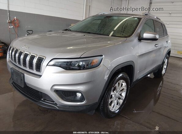 1C4PJMCB9KD343613 2019 JEEP CHEROKEE Silver წინა მარცხენა ხედი სამი მეოთხედიდან