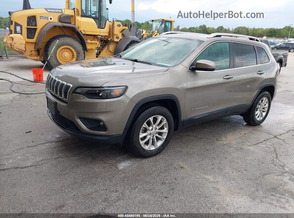 1C4PJMCBXKD464070 2019 JEEP CHEROKEE Beige Առջևի ձախ երեք քառորդ տեսարան