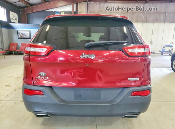 1C4PJMCS1HD216119 2017 JEEP CHEROKEE Red Rear view