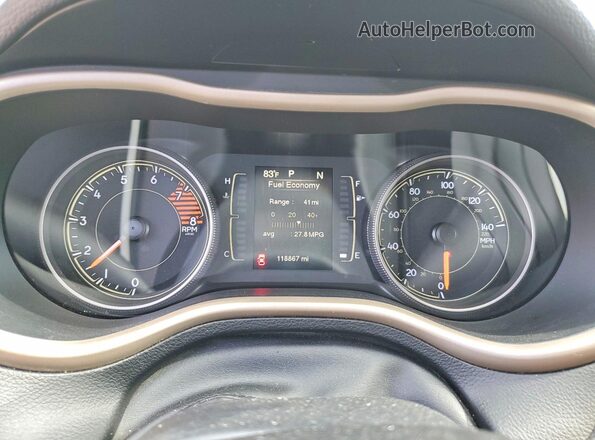 1C4PJMCS1HW531359 2017 JEEP CHEROKEE Gray Вид щитка приладів