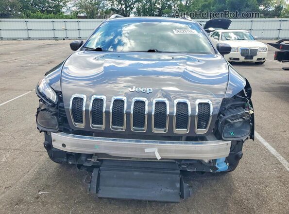 1C4PJMCS1HW637911 2017 JEEP CHEROKEE Gray Front view
