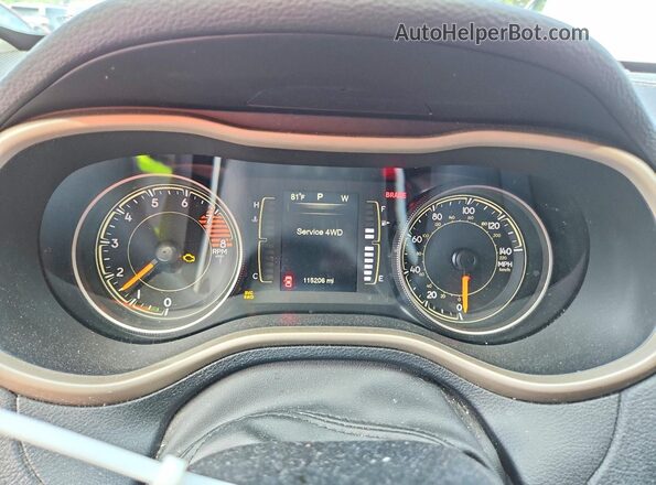 1C4PJMCS4GW300115 2016 JEEP CHEROKEE Charcoal Widok zestawu wskaźników