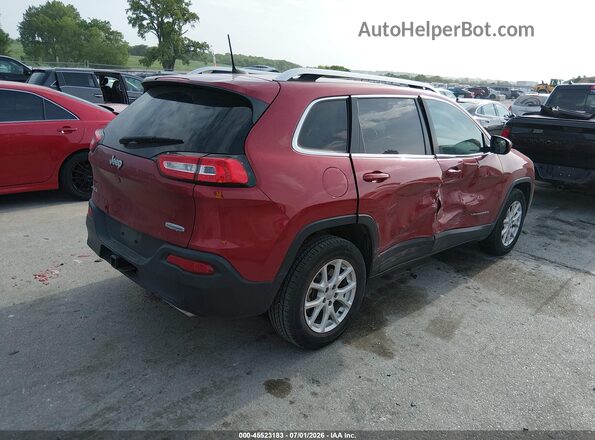 1C4PJMCS5GW101851 2016 JEEP CHEROKEE Red Задня права чверть