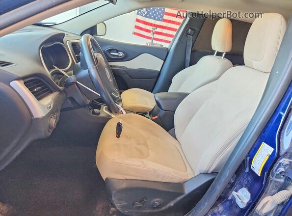 1C4PJMCS6GW192760 2016 JEEP CHEROKEE Blue Vista interior delantera