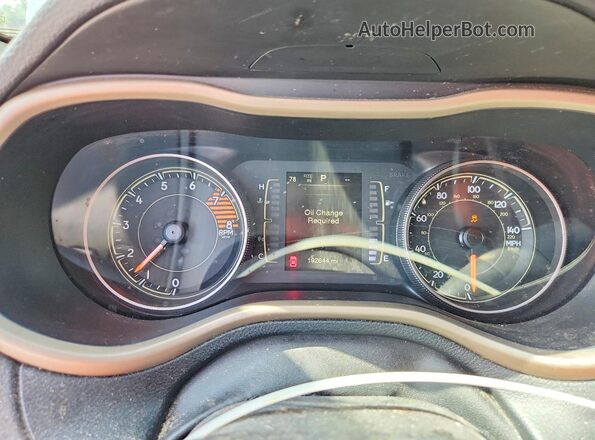 1C4PJMCS6GW323329 2016 JEEP CHEROKEE Blue Вид щитка приладів