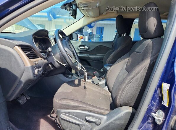 1C4PJMCS6GW323329 2016 JEEP CHEROKEE Blue Вид салону спереду