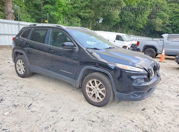 1C4PJMCS6HW649097 2017 JEEP CHEROKEE Черный Передняя правая четверть