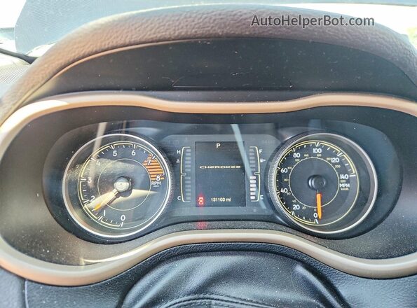 1C4PJMCS6HW665560 2017 JEEP CHEROKEE Black Instrument cluster view