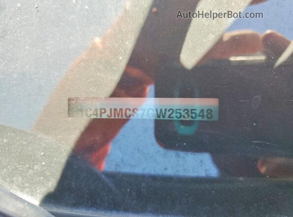1C4PJMCS7GW253548 2016 JEEP CHEROKEE Gray Вид наклейки з VIN-кодом