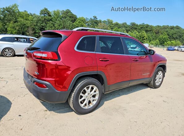1C4PJMCS7HW504800 2017 JEEP CHEROKEE Бордовый Задняя правая четверть