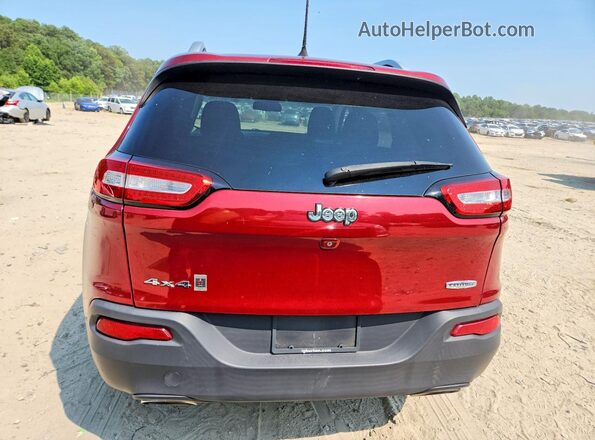 1C4PJMCS7HW504800 2017 JEEP CHEROKEE Бордовый Вид сзади